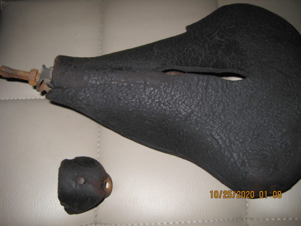 Selle de vélo en cuir