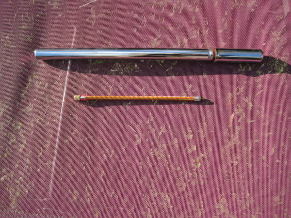 Pompe à vélo chromée