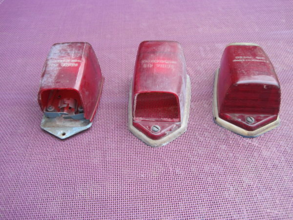 Lot de 3 cabochons de clignotant de 2cv AZAM